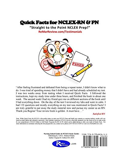 The ReMar Review Quick Facts for NCLEX — back cover