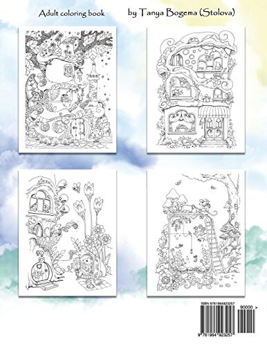 Nice Little Town: Adult Coloring Book (Stress Relieving Coloring Pages, Coloring Book for Relaxation)