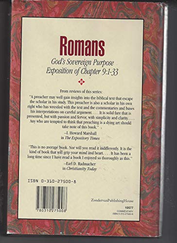 Romans: An Exposition of Chapter 9 : God's Sovereign Purpose