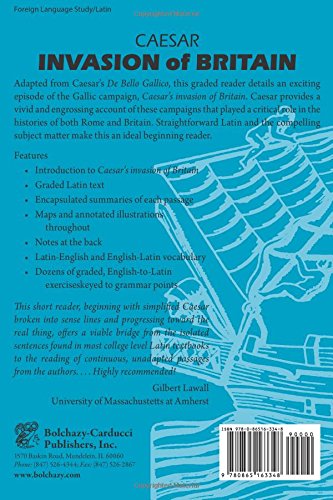 Caesar Invasion of Britain (Latin Edition) — back cover