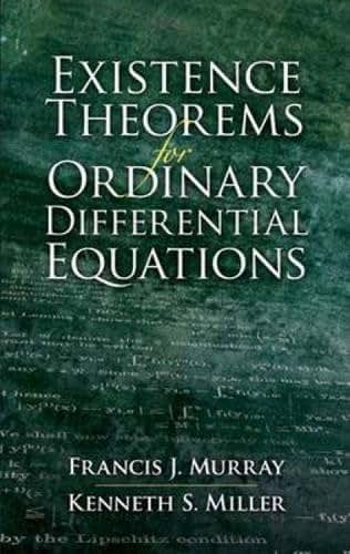 Existence Theorems for Ordinary Differential Equations (Dover Books on Mathematics)