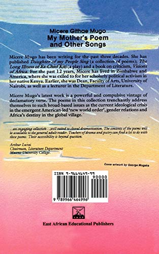 My Mother's Poem and Other Songs. Songs and Poems