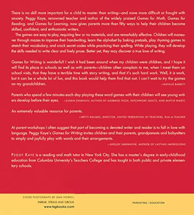 Games for Writing: Playful Ways to Help Your Child Learn to Write