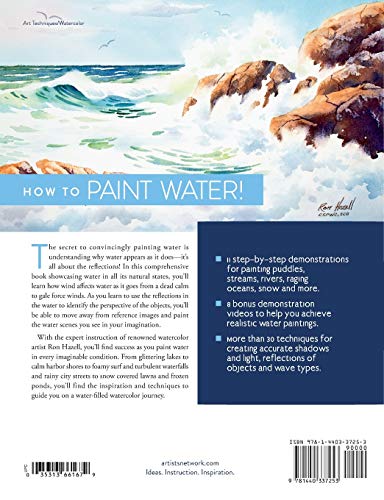 The Artist's Guide To Painting Water In Watercolor: 30+ Techniques — back cover