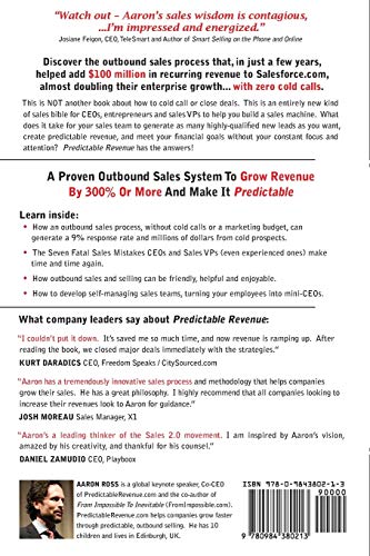 Predictable Revenue — back cover