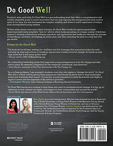 Do Good Well: Your Guide to Leadership, Action, and Social Innovation — back cover