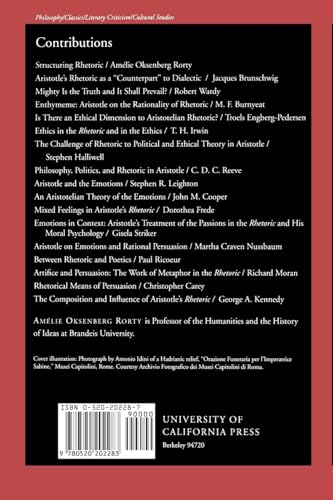 Aristotle's Rhetoric (Philosophical Traditions) (Volume 6) b