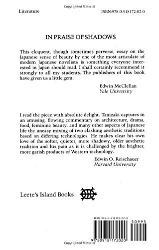 In Praise of Shadows — back cover