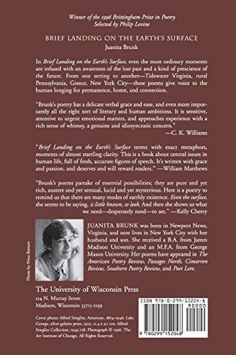 Brief Landing on the Earth's Surface (Volume 1996) (Wisconsin Poetry Series)