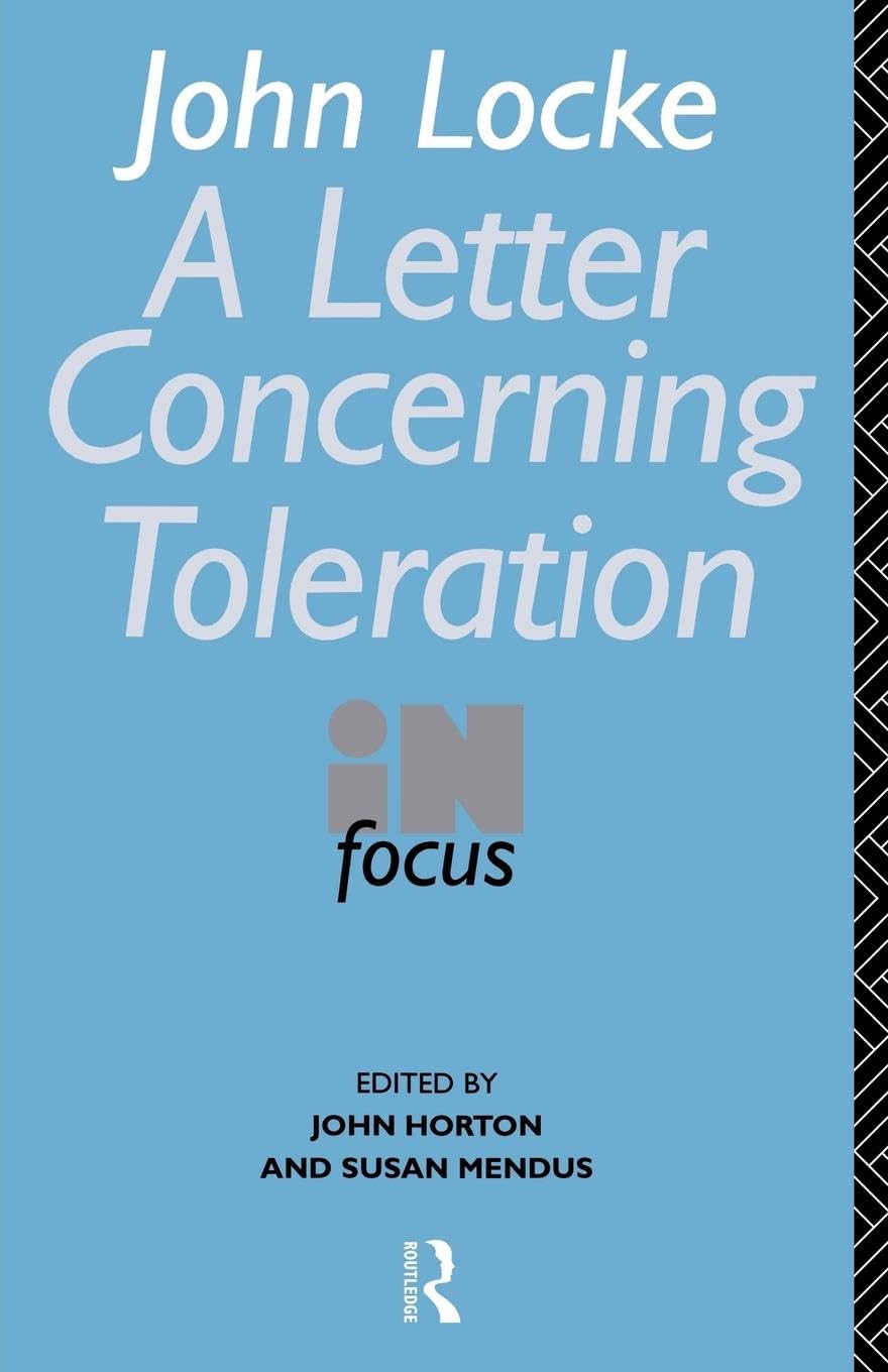 John Locke's Letter on Toleration in Focus (Philosophers in Focus)