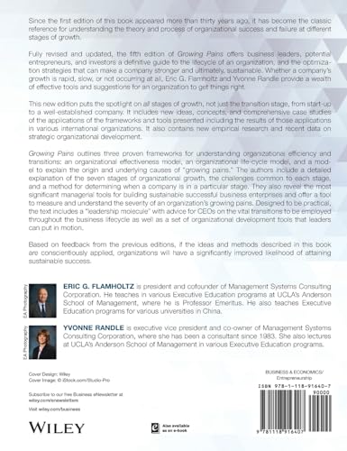 Growing Pains: Building Sustainably Successful Organizations — back cover