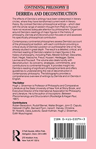 Derrida and Deconstruction (Continental Philosophy)