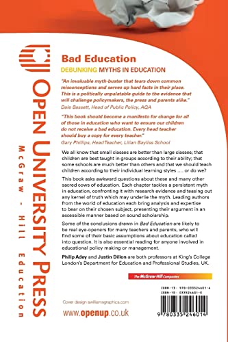 Bad Education: Debunking Myths In Education