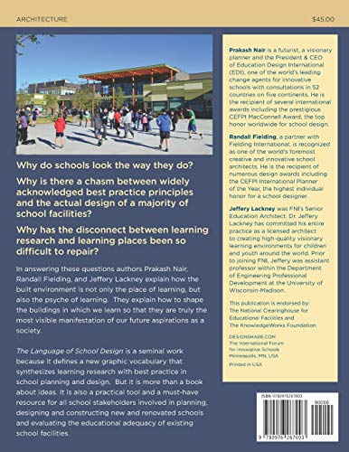 The Language of School Design: Design Patterns for 21st Century Schools — back cover