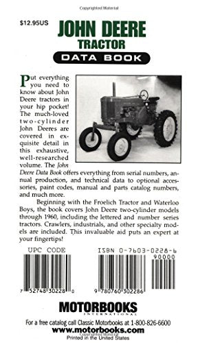 John Deere Tractor: Data Book