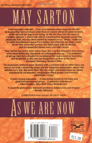 As We Are Now: A Novel by Sarton, May
