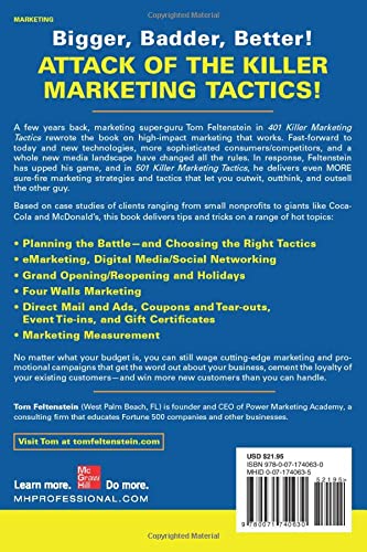 501 Killer Marketing Tactics to Increase Sales, Maximize Profits, and Stomp Your Competition: Revised and Expanded Second Edition