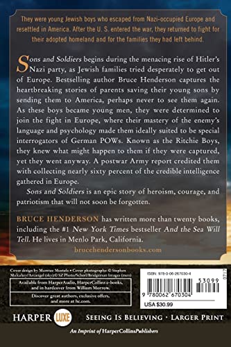 Sons and Soldiers: The Untold Story of the Jews Who Escaped the Nazis and Returned With the U.S. Army to Fight Hitler