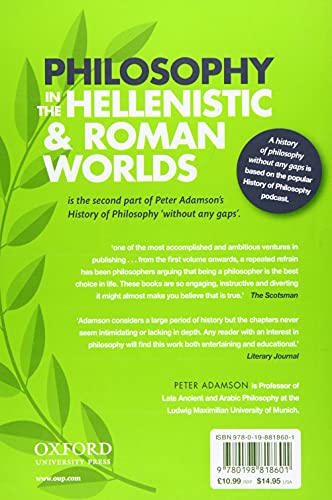 Philosophy in the Hellenistic and Roman Worlds: A History of philosophy without any gaps, Volume 2