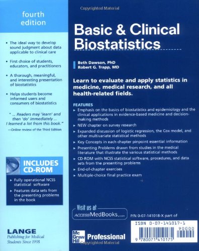Basic & Clinical Biostatistics (LANGE Basic Science)