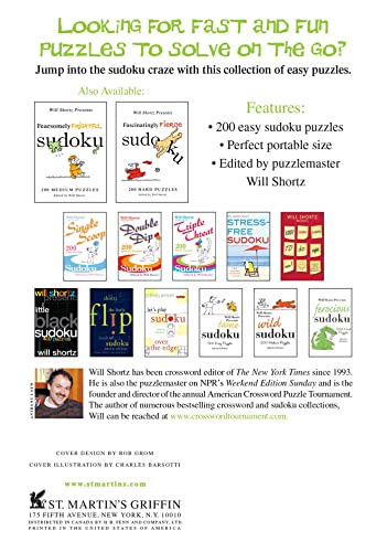 Will Shortz Presents Ferociously Fun Sudoku: 200 Easy Puzzles