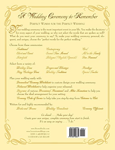 A Wedding Ceremony To Remember: Perfect Words For The Perfect Wedding
