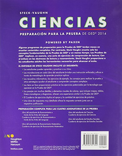 Steck-Vaughn Ciencias: Preparacion para la prueba de GED 201