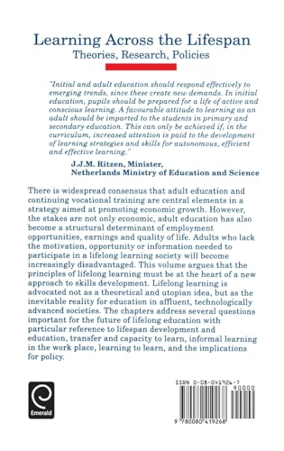 Learning Across the Lifespan: Theories, Research, Policies