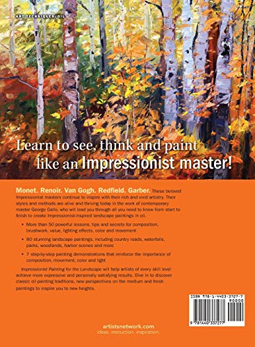 Impressionist Painting for the Landscape: Secrets for Successful Oil Painting — back cover