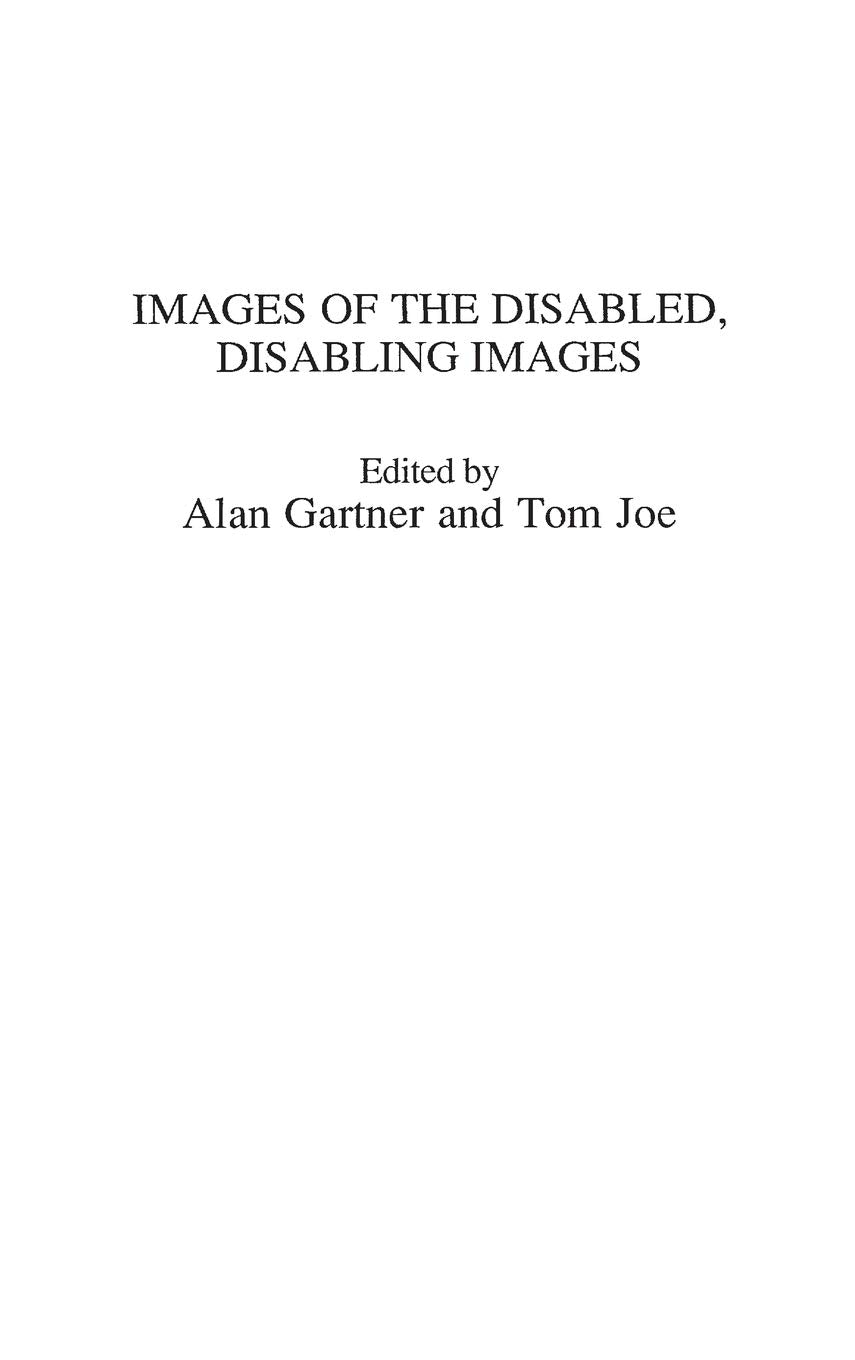 Images of the Disabled, Disabling Images