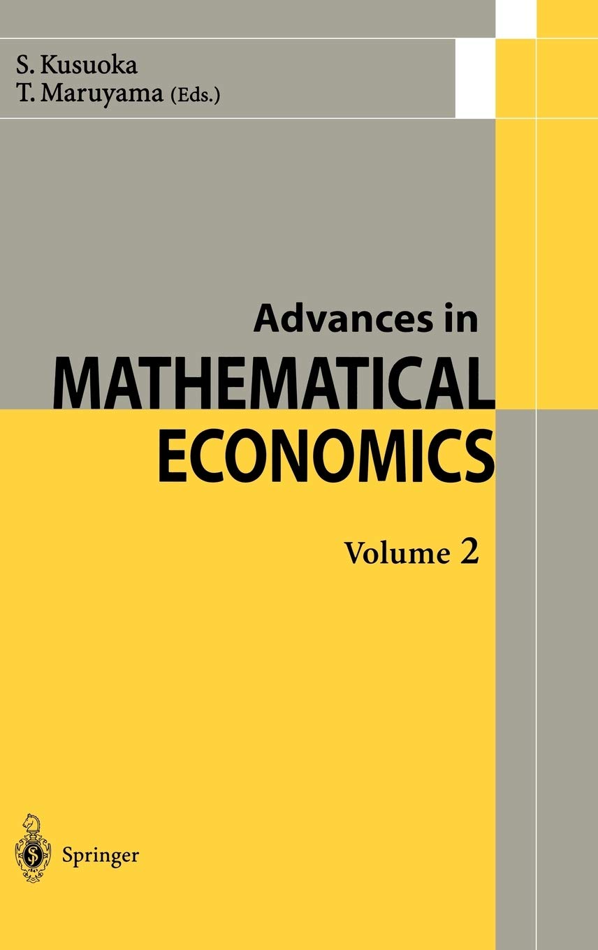 Advances in Mathematical Economics (Advances in Mathematical Economics, 2)