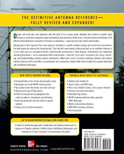 Practical Antenna Handbook 5/e — back cover