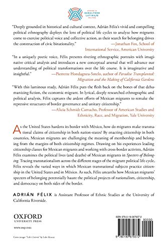 Specters of Belonging: The Political Life Cycle of Mexican Migrants (Studies in Subaltern Latina/o Politics)