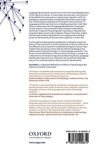 Language and the Learning Curve: A New Theory of Syntactic Development