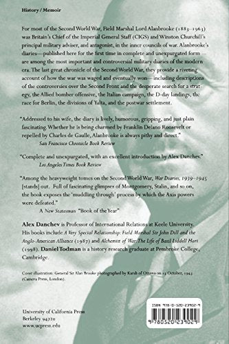 War Diaries 1939-1945 — back cover