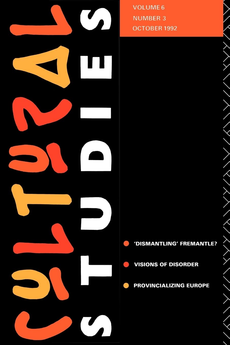 Cultural Studies: Volume 6, Issue 3