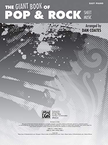 The Giant Book of Pop & Rock Sheet Music: Easy Piano