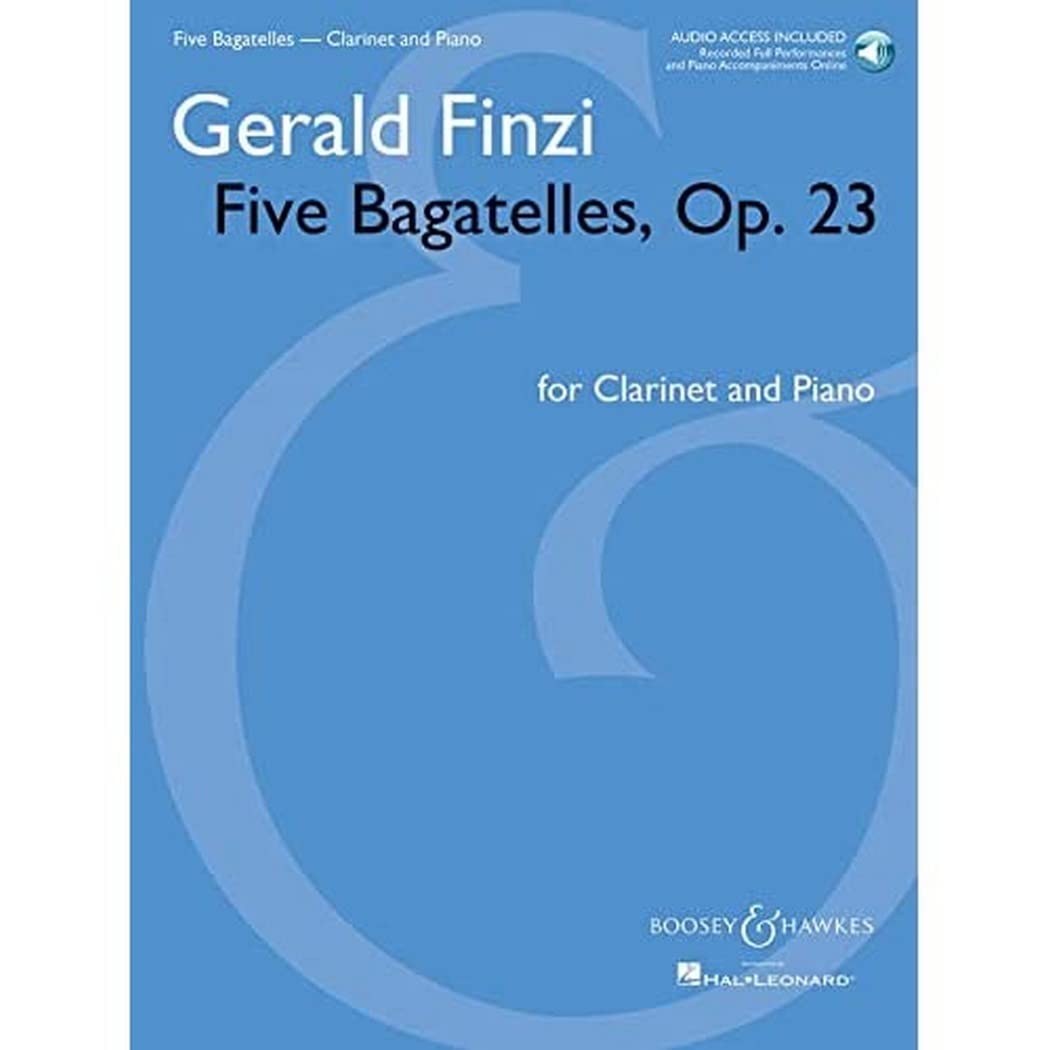 Five Bagatelles, Op. 23 - Clarinet in B-flat and Piano (Book/Online Audio)
