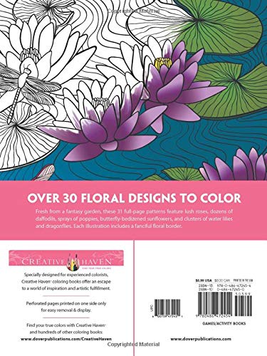Dover Publications Floral Designs (Creative Haven Coloring Books)