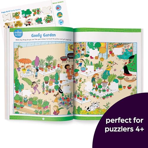 Jumbo Book of Sticker Puzzles: Ultimate Sticker Puzzle Fun with Over 800 Stickers & 100 Activities, Including Mazes, Hidden Pictures Scenes & Logic Puzzles (Highlights Jumbo Books & Pads)