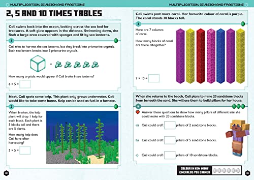 Minecraft Maths Ages 6-7: Official Workbook (Minecraft Education)