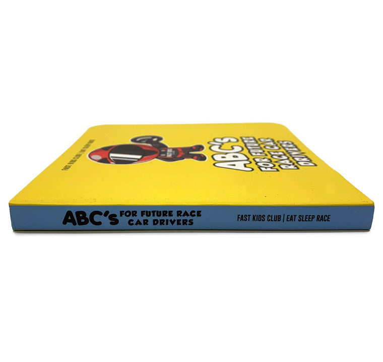 ABC's For Future Race Car Drivers Alphabet Book (Baby Book, Children's Book, Toddler Book) — back cover
