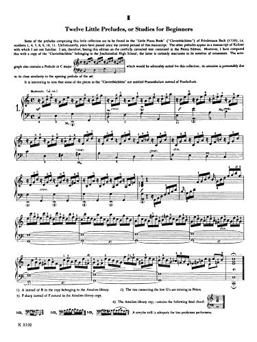 Twelve Little Preludes (Kalmus Edition)