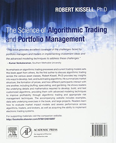 The Science of Algorithmic Trading and Portfolio Management: Applications Using Advanced Statistics, Optimization, and Machine Learning Techniques