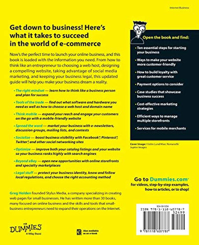 Starting an Online Business For Dummies, 7th Edition