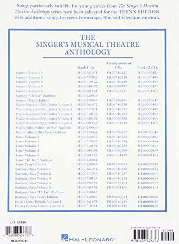 The Singer's Musical Theatre Anthology Teen's Edition Mezzo-