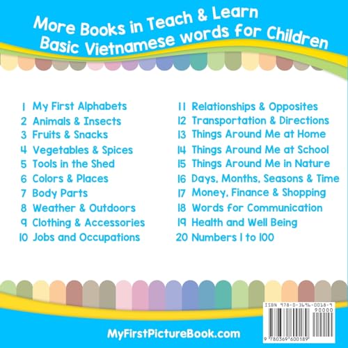 My First Vietnamese Alphabets Picture Book with English Translations: Bilingual Early Learning & Easy Teaching Vietnamese Books for Kids (Teach & Learn Basic Vietnamese words for Children)