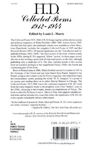 Collected Poems 1912-1944 (H.D.) by Doolittle, Hilda