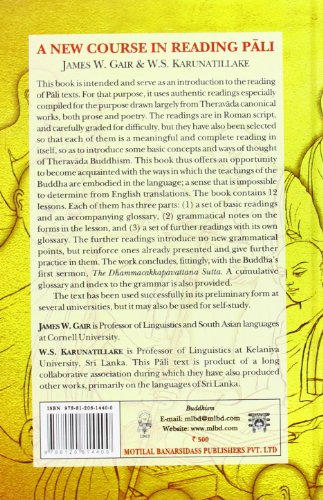A New Course in Reading Pali: Entering the Word of the Buddha