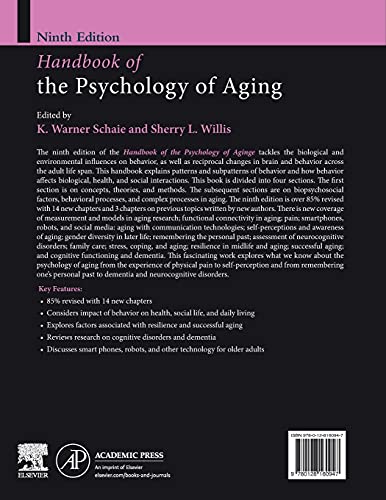 Handbook of the Psychology of Aging (Handbooks of Aging)